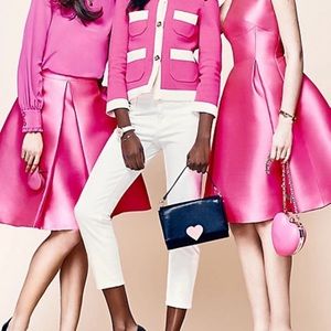 NWOT Kate Spade Broome street capri cropped jeans white size 28